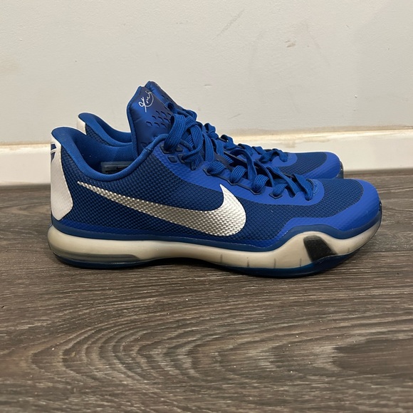 Other - Nike Kobe X 10 TB 813030-402 Game Royal blue  Metallic Silver White Mens Size 10